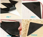Anti-Slip Rug Grippers - 4 Pack