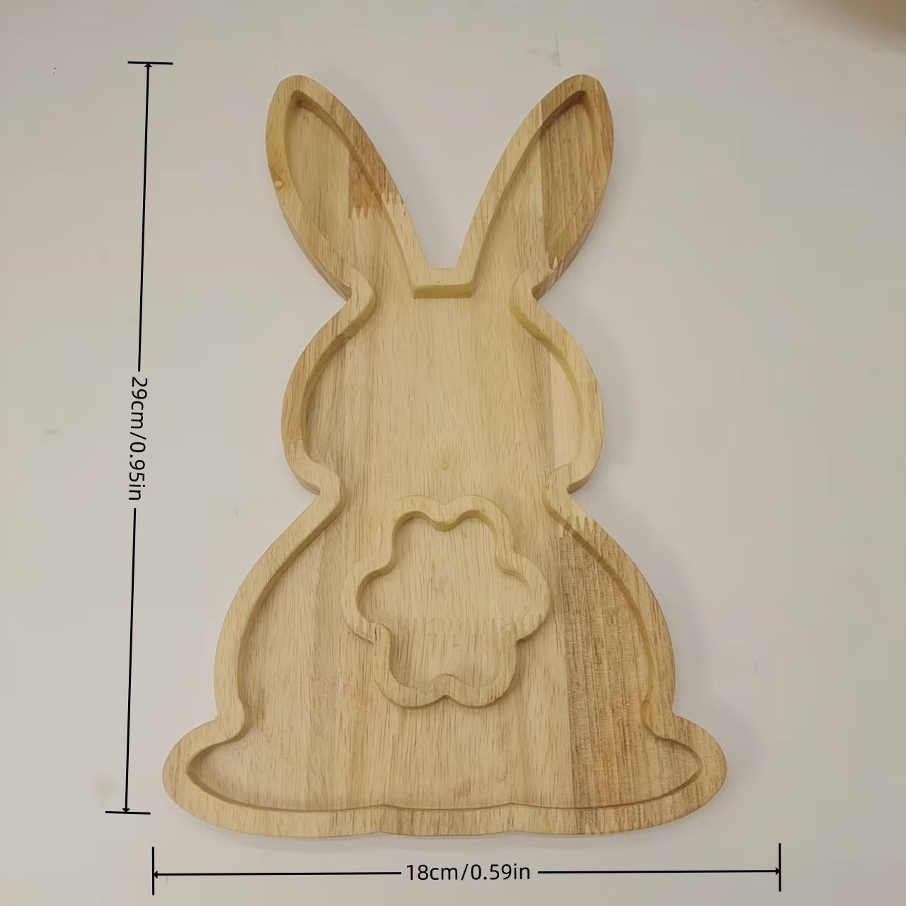 Creative Cartoon Wooden Christmas Tray Easter Tray